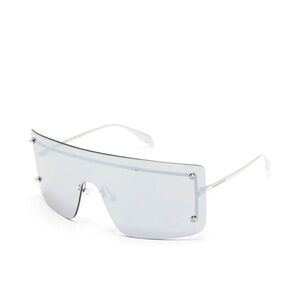 Alexander McQueen Gray Shield Sunglasses